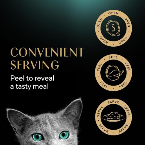 Sheba Sauce Lover in Gravy with Tuna, Wet Cat Food Trays for Adult Cats, 85g