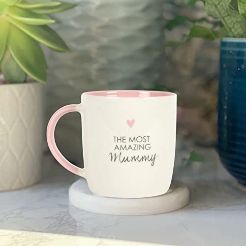 SJ TRADERS Mummy Mug, Novelty Birthday Gifts for for Mum, Ceramic Coffee Mug with Handle for Tea and Coffee, Dishwasher/Microwave Safes Birthday Party Gifts from Daughter Son (Amazing Mummy Mug)