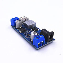 JZK 24V / 12V to 5V 5A Power Buck DC-DC Power Down Module Power Supply Video Converter Board with LEDs