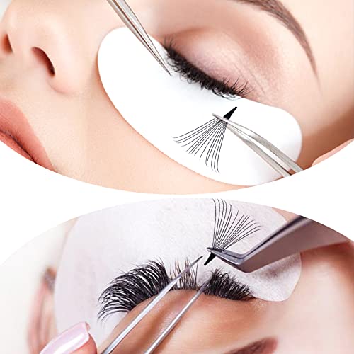 Premade Fans Eyelash Extension 14D D Curl 0.07mm 14mm Pre Fanned Russian Volume Lashes Middle Tap Volume Lash Extensions(14d-0.07-d-14)