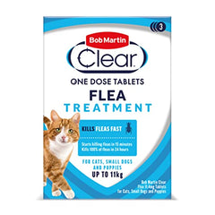 Bob Martin Clear Flea Treatment for Cats (3 Tablets) - Kills 100 Percent of Fleas within 24 Hours