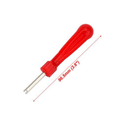 SENZEAL Single Head Valve Removers Red with 4 in 1 Tyre Valve Repair Tool and 20pcs Valve Cores