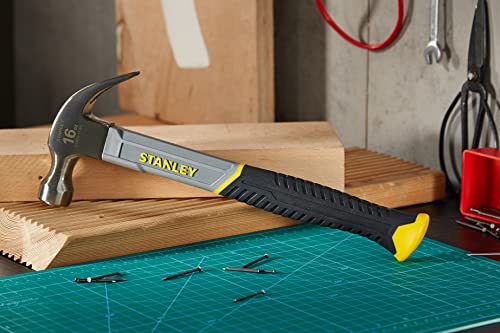 STANLEY STHT0-51309 16oz Fiberglass Curved Claw Hammer, 450g