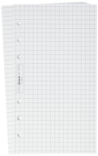 Filofax Personal White Quadrille Notepaper