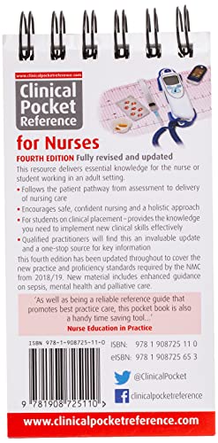 Clinical Pocket Reference for Nurses 4e updated 2022