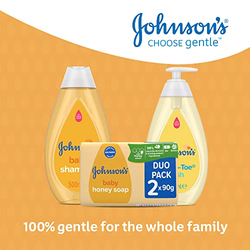 Johnson's Baby Honey soap Duo, Yellow, 90 g (Pack of 2)