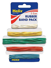 Helix Rubber Bands (Pack of 75 in Assorted Sizes)