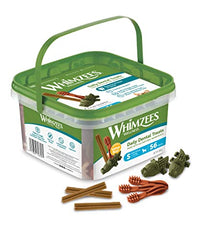 WHIMZEES ByWellness Variety Box, Mixed Shapes, Natural and Grain-Free Dog Chews, Dog Dental Sticks for Small Breeds, S (Pack of 56)