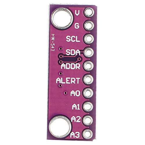 HALJIA 12 Bit I2C 4 CH ADS1115 / ADS1015 Module ADC Development Board Purple Compatible with Arduino