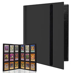 WAIZHIUA Trading Cards Album Folder, 432 Pockets Game Card Sleeves Album Card Binder Album with Elastic Strap for Pokemon, 24 Sheet, 18 Pockets Each Sheet (Double Sided)