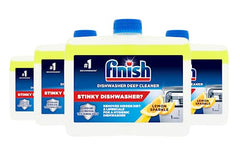 Finish Dishwasher Machine Cleaner , Lemon , Pack of 4, 250ml Each ,Deep Cleans and Helps to prolong life of your dishwasher