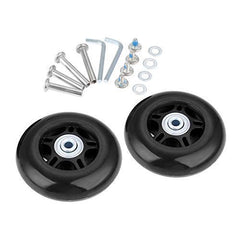 LOTOWELZON 1 Pair Luggage Replacement Wheels 60mm with 6mm(0.24 inches) Bearings Repair Kits ABEC 608zz for Suitcase and Inline Outdoor Skate and Caster Board (OD60*W18mm/2.36 inchesx0.71 inches)