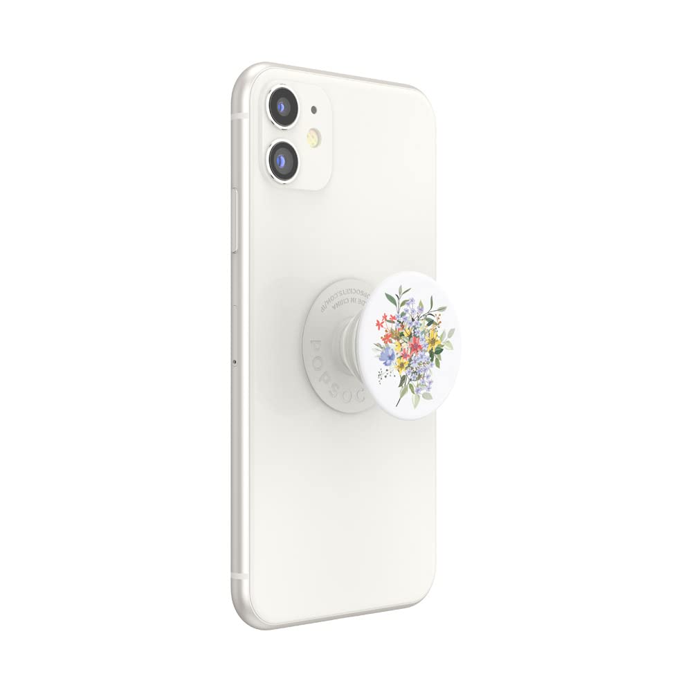 PopSockets: PopGrip - Expanding Stand and Grip with a Swappable Top for Phones & Tablets - Bouquet Blooms