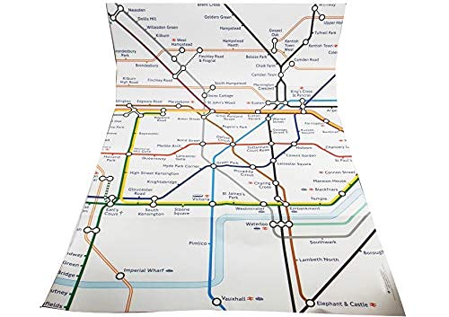 London Underground Tube Map Wrapping Paper and Tags Souvenir Giftwrap