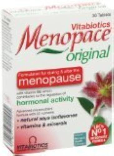 Menopace Original - No. 1 Menopause Supplement for Women. by Vitabiotics. 30-Day Vitamin Perimenopause formula