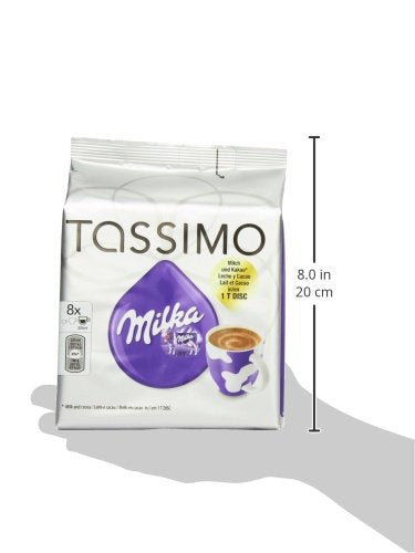 Tassimo Milka Hot Chocolate Pods x8 (Pack of 5, Total 40 Drinks)