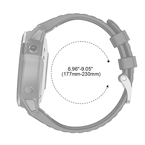 NotoCity Compatible with Fenix 6 Strap 22mm Band for Fenix 6/Fenix 6 Pro/Fenix 5/Fenix 5 Plus/Forerunner 935/Forerunner 945/Approach S60/Quatix 5(white)