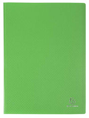 Exacompta - Ref 8883E - Semi-Rigid PP Display Book - Suitable for A4 Documents, Wipeable Cover, 500 Micron Polypropylene, 80 Pockets, 160 Viewing Pages - Light Green Cover