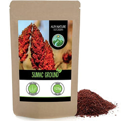 Sumac powder (125g, 4.4oz), Turkish sumach ground, vinegar tree spice 100% natural, gently dried and ground, without additives