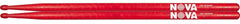 Vic FIrth - NOVA Drumsticks - 7A - Wood Tip - Red