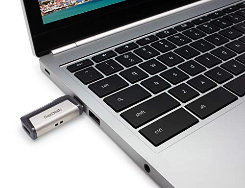 SanDisk 128GB Ultra Dual Drive USB Type-C Flash Drive, with reversible USB Type-C and USB Type-A connectors, for smartphones, tablets, Macs and computers