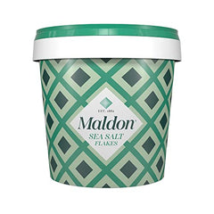 Maldon - Sea Salt Flakes, Unique Pyramid Shaped Salt Flakes, Perfect for a Wide Range of Dishes, Hand-Harvested for Four Generations, 570g Tub