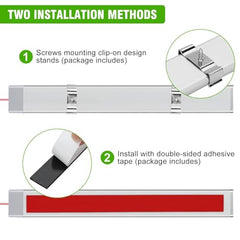 Linkstyle 12V Interior LED Light Bar, 120 LED Universal Strip Light Bar with ON/Off Switch, White Lamp for Van Car Auto Camper Bus Caravan Boat Motorhome MPV RV Kitchen Bathroom Cabinet (2 Pack)