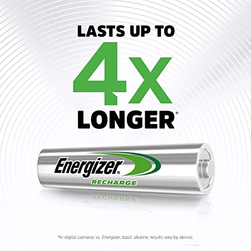 Energizer Rechargeable Battery AAA, Recharge Power Plus, 4 Pack