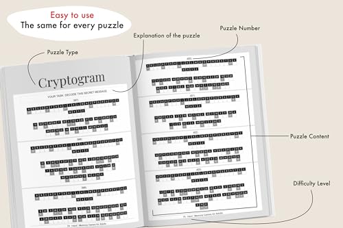 Memory Games for Adults: The XXL Puzzle Activity Book with 501 Exciting and Fun Brain Exercises to Increase Cognitive Abilities [The Smart Adult's Gift]