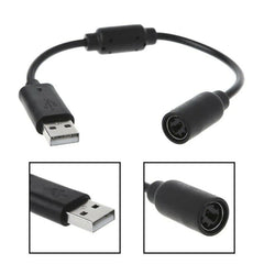 USB Breakaway Cable for Xbox Replacement Dongle Breakable Cord Compatible with Microsoft Xbox One and Xbox 360 (black)