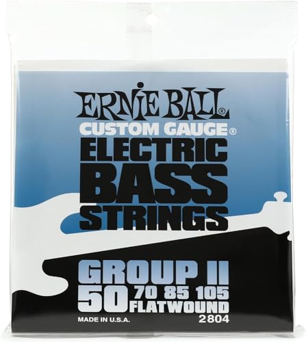 Ernie Ball Flatwound Group II Electric Bass Strings - 50-105 Gauge