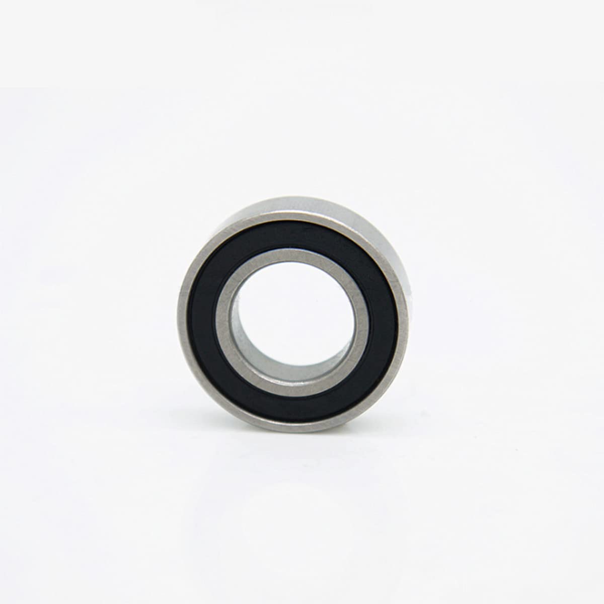 2 Pcs Deep Groove Ball Bearing Rubber Cover Bearing Ball Bearings 608RS 8x22x7mm Pre-Lubricated Bearings High-Carbon Steel Silver