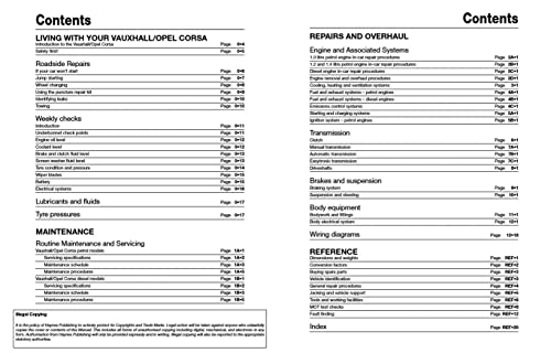 Vauxhall/Opel Corsa petrol/diesel (11-14) 60-64 Haynes Repair Manual (Paperback)