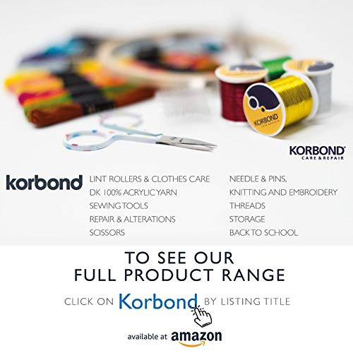 Korbond 2 Piece Yarn/Wool Needle Set – 2 Sizes –Blunt Point – Large, Flexible Monofilament Eye – Essential Knitting Accessories