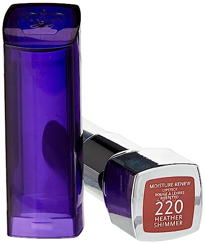 Rimmel London Moisture Renew Lipstick, 220 Heather Shimmer, 4 g