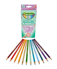 CRAYOLA Colours of Kindness Pencils - Assorted Colours (Pack of 12)   Colours That Represent Good Feelings   Ideal for Kids Aged 3and