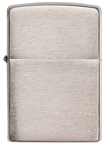 Zippo Windproof Lighter Metal Long Lasting Zippo Lighter Best with Zippo Lighter Fluid Refillable Lighter Perfect for Cigarettes Cigar Candle Pocket Lighter Fire Starter Classic Chrome Designs