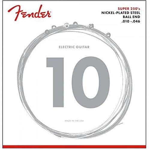 Fender Super 250 String Set - 250R (010/046) - Nickel-Plated Steel - Ball Ends (Pack of 2)