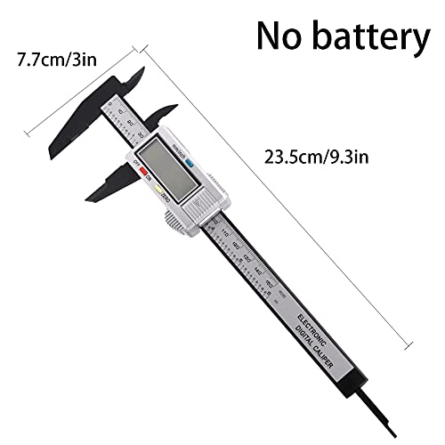 Digital Vernier Caliper,150mm 6 Inch Electronic Micrometer Caliper With Large Lcd Screen,Inch/Metric Conversion,24cm Ruler,Precision Depth Gauge Measuring Tool for DIY,Household