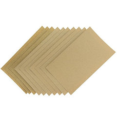 Coral 74200 Abrasive Sandpaper Sheets 10 Pack incl Fine Medium and Coarse Grits, Brown