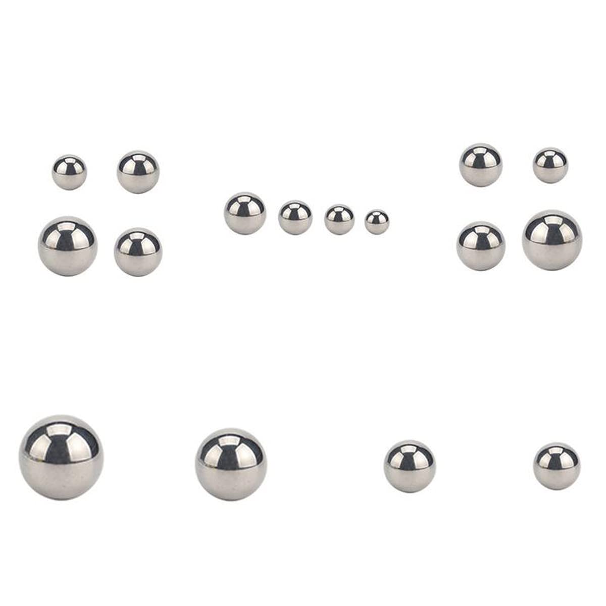 Precision Steel Bearing Balls 1/4 inches 3/4 inches 5/16 inches 1/8 inches 3/8 inches 5/8 inches 7/16 inches 9/16 inches 1/2 inches 5/32 inches Solid Carbon Steel Balls G25 Bearing Steel Ball 20pcs