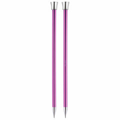 KnitPro KP47249 Zing: Knitting Pins: Single Ended: 25cm x 12.00mm, Aluminium, Multi-Colour, 12mm