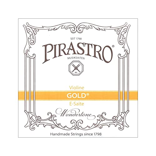 Pirastro Gold Label 4/4 Violin E String - Medium - Steel - Ball End