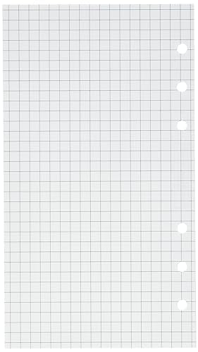 Filofax Personal White Quadrille Notepaper