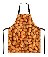 Wasach Funny Baking Apron Baked Beans – Novelty Cooking Chef Gift For Men – Womens Baking Gift Full BBQ Grilling Kitchen Apron