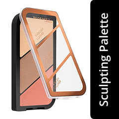 Rimmel London Sculpting Highlighter Palette 3-tone, Coral Glow, 18.5 g (Pack of 2)