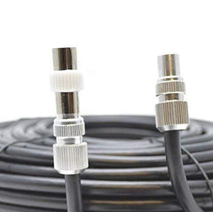 SSL Satellites Fully Assembled Digital TV Aerial Cable Use Extension Kit with Male - Male Connections - for Freeview, Freeview HD 4K TV - 5 Meter, Black