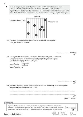 GCSE Biology AQA Grade 8-9 Targeted Exam Practice Workbook (includes answers): for the 2024 and 2025 exams (CGP AQA GCSE Biology)