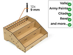 PROSCALE Paint Rack for model paints. Hobby craft Citadel Vallejo Tamiya Army paint rack stand Portable paint holder organiser Miniature warhammer paint storage Stand Model painting station (Model B)