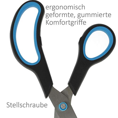 Westcott 10 inch Easy Grip Soft Grip Scissor - Black/Blue